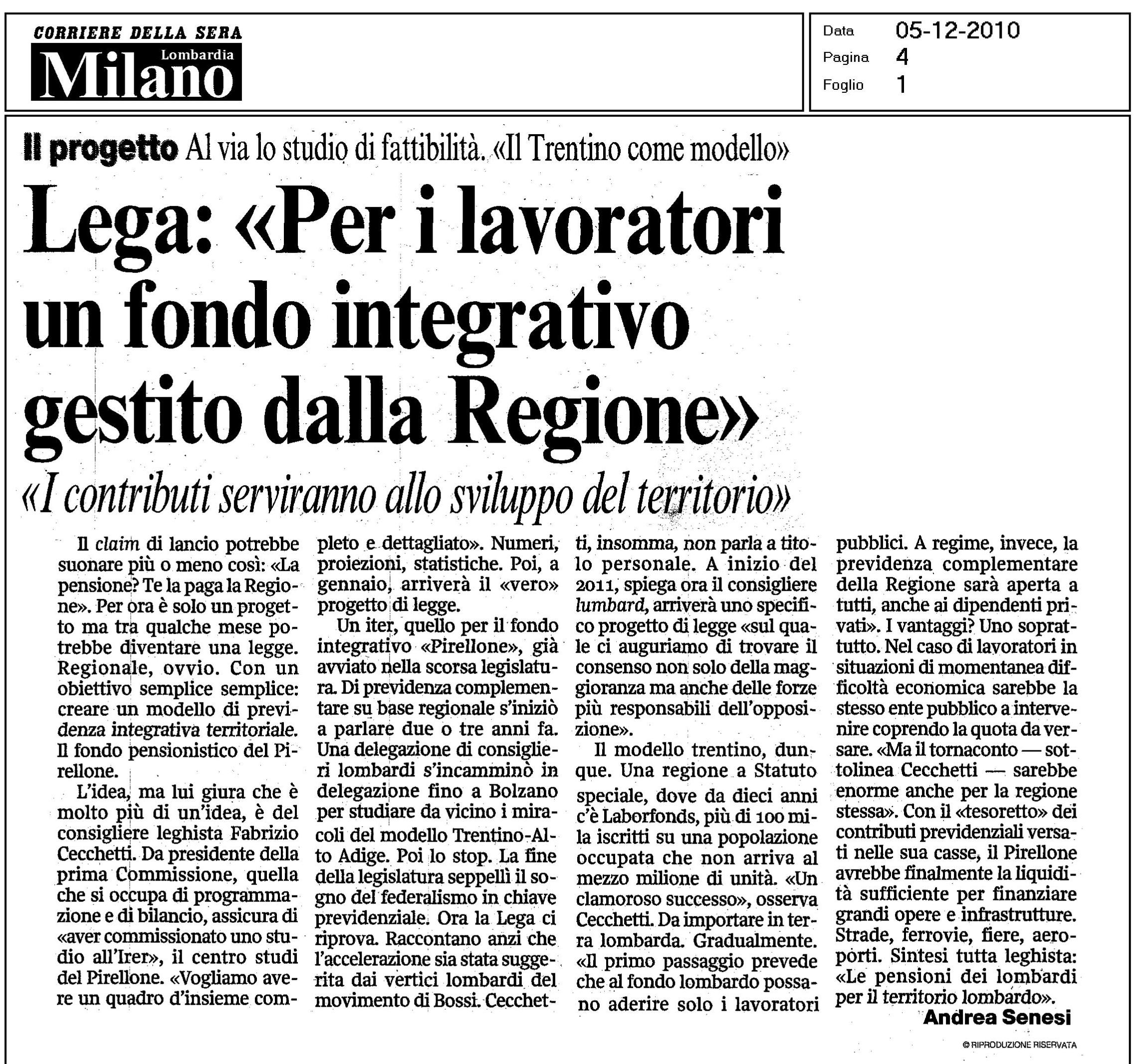 Previdenza Integrativa Regionale&rdquo; width=
